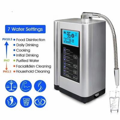 Professional Hydrogen Water Ionizer Machine with 3.5 Inch LCD Screen 1-4L/min Flow Rate and 150W Power for Home and Commercial Use